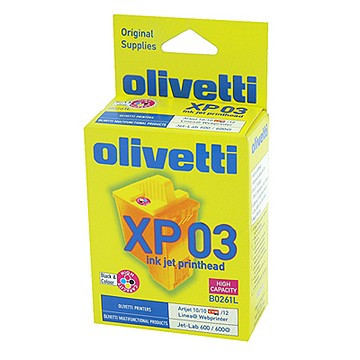 Olivetti B0261L (XP 03) tusz czterokolorowy , zwiększona pojemność , oryginalny B0261L 042320 - 1