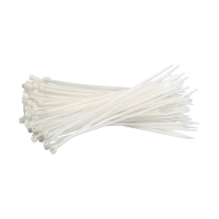 Opaska zaciskowa 200 x 3,6 mm biała (100 sztuk) 123drukuj 302427