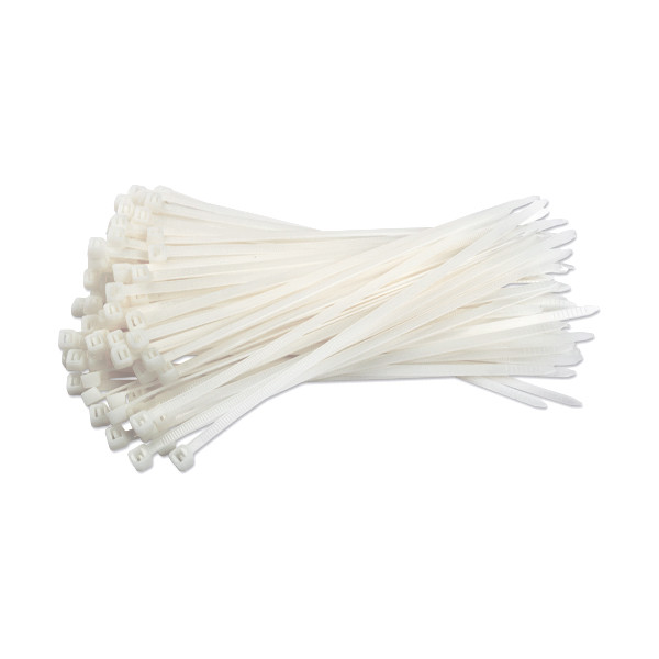 Opaska zaciskowa 200 x 4,8 mm biała (100 sztuk) 123drukuj 302429 - 1