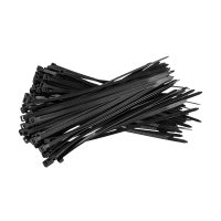 Opaska zaciskowa 200 x 4,8 mm czarna (100 sztuk), 123drukuj 301939
