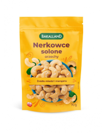 Orzechy nerkowca lekko solone, Bakalland, 70 g 700398