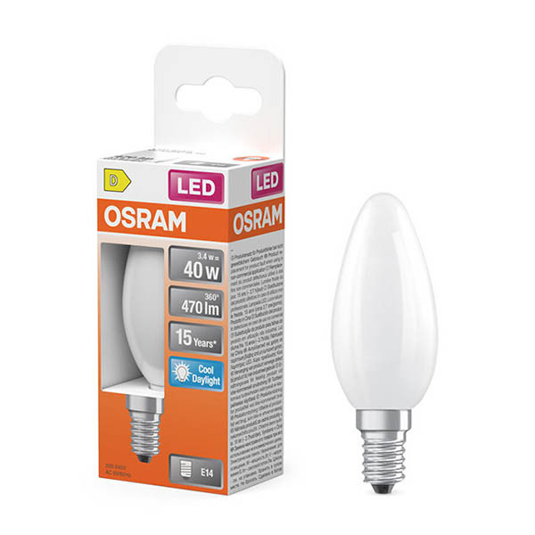 Żarówka E14 LED Osram | świeca B35 | matowa | 6500K | 3,4 W (40 W) LOS02150 - 1