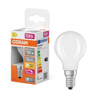 Żarówka E14 LED Osram | kula P45 | matowa | ściemnialna | 2700K | 1,8 W (25 W) LOS01877