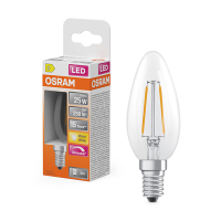 Żarówka E14 filamentowa LED Osram | świeca B35 | ściemnialna | 2700K | 1,8 W (25 W) LOS01843