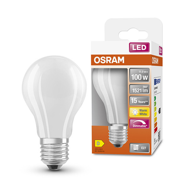 Żarówka E27 LED Osram | gruszka A60 | matowa | ściemnialna | 2700K | 11 W (100 W) LOS00052 - 1
