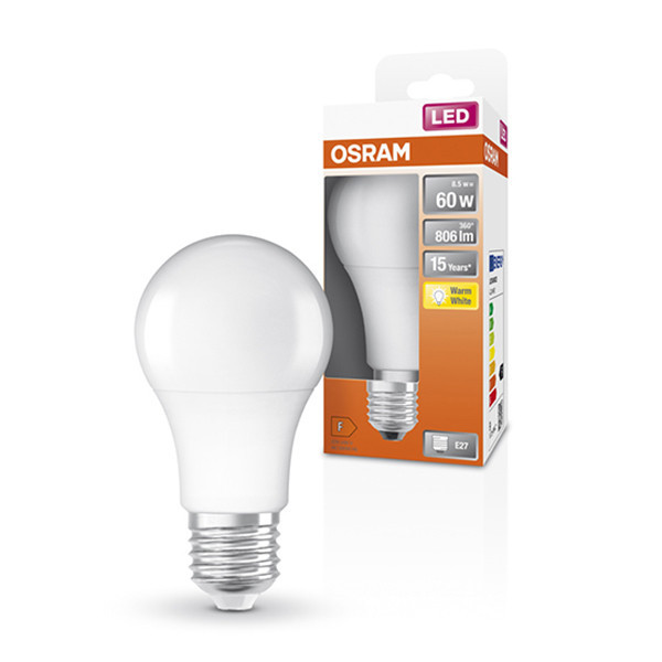 Żarówka E27 LED Osram | gruszka A60 | matowa | 2700K | 8,5 W (60 W) LOS00118 - 1