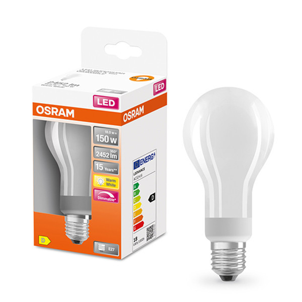 Żarówka E27 LED Osram | gruszka A70 | matowa | ściemnialna | 2700K | 18 W (150 W) LOS00056 - 1