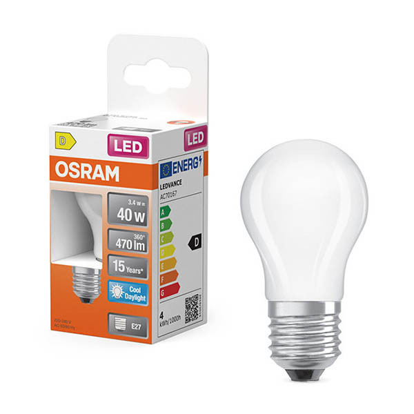 Żarówka E27 LED Osram | kula P45 | matowa | 6500K | 3,4 W (40 W) LOS02182 - 1