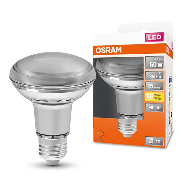 Żarówka E27 LED Osram | reflektor R80 | 2700K | 4,8 W (60 W) LOS01371 - 1