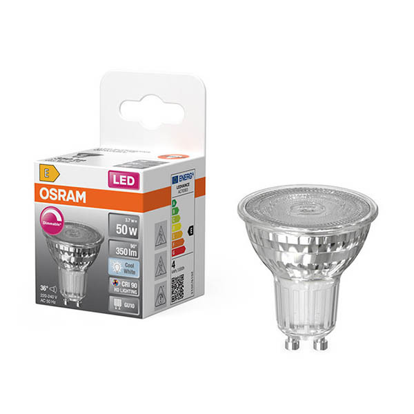 Żarówka GU10 LED Osram | spot | ściemnialna | 4000K | 3,7 W (50 W) LOS01923 - 1