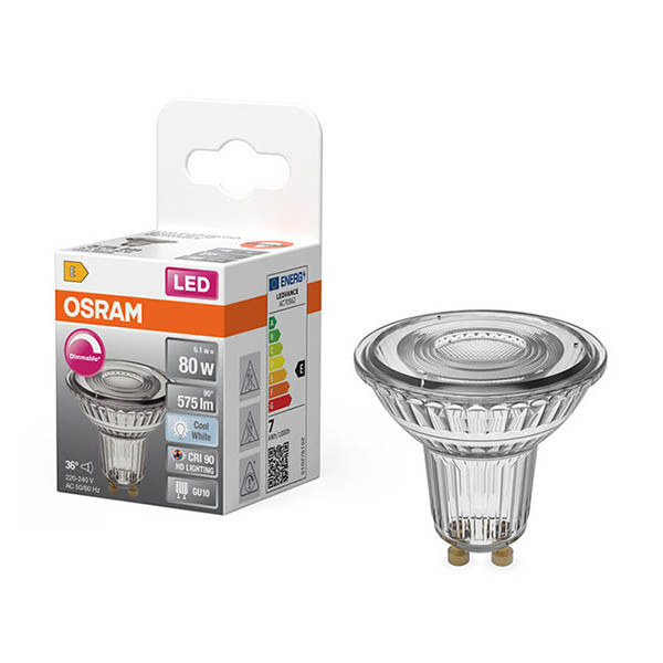 Żarówka GU10 LED Osram | spot | ściemnialna | 4000K | 6,1 W (80 W) LOS01927 - 1
