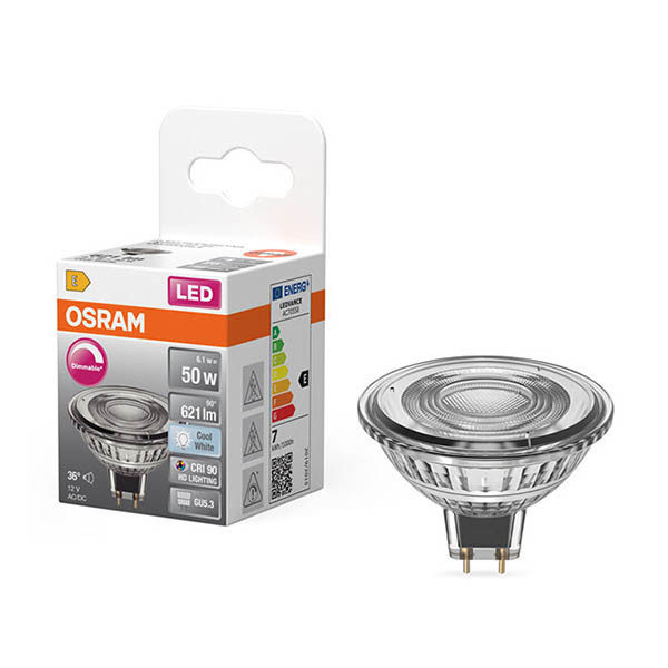 Żarówka GU5.3 (MR16) LED Osram | spot | ściemnialna | 4000K | 6,1 W (50 W) LOS02188 - 1