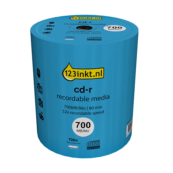 Płyta CD-R 700 MB 52x, 100 szt, 123drukuj 301226 - 1