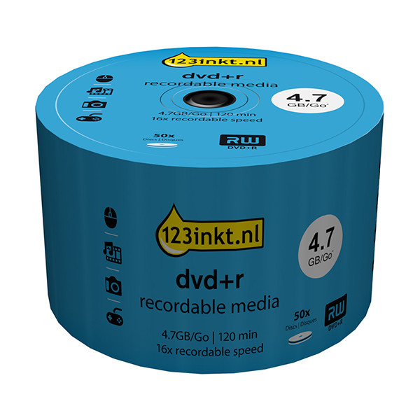 Płyta DVD+R 4,7gb 16x, 50 szt, 123drukuj 301229 - 1