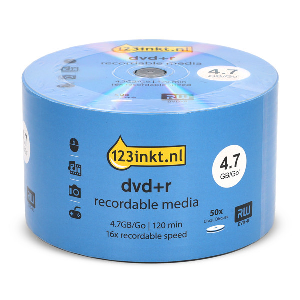 Płyta DVD+R 4,7gb 16x, 50 szt, 123drukuj 301229 - 1