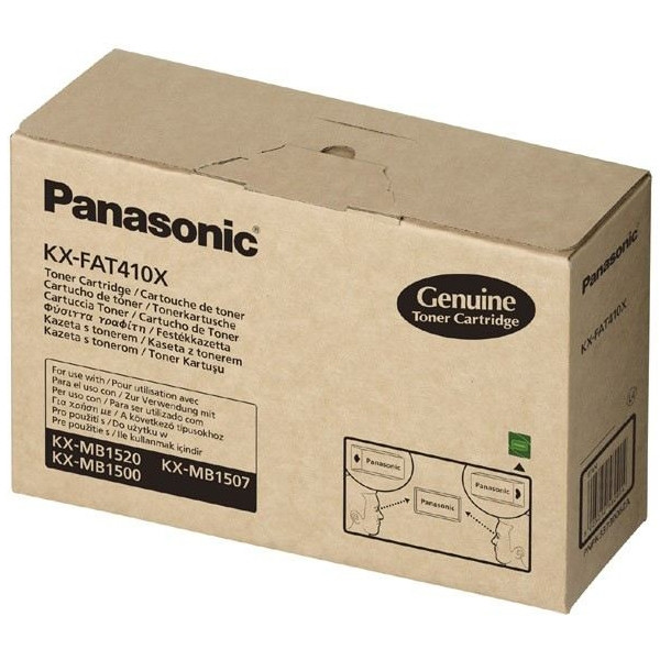 Panasonic KX-FAT410X toner czarny, zwiększona pojemność, oryginalny KX-FAT410X 075274 - 1