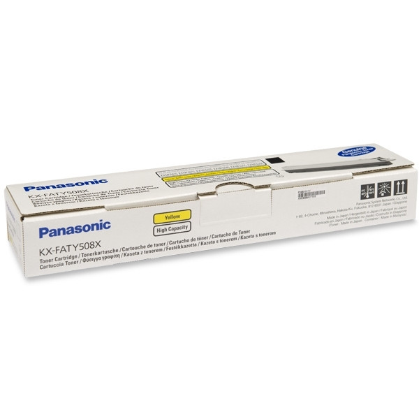 Panasonic KX-FATY508X toner żółty o zwiększonej pojemności, oryginalny KXFATY508X 075220 - 1