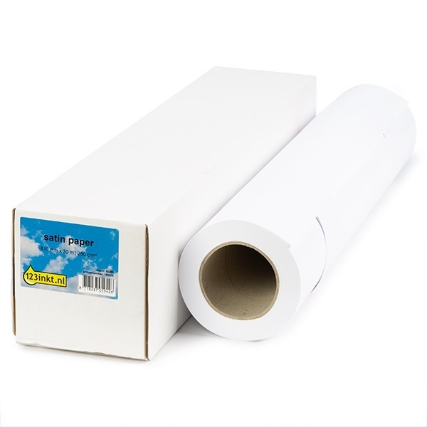 Papier do plotera satynowy 610 mm x 30 m (260 gramów), 123drukuj 155062 - 1