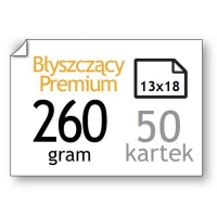 Papier fotograficzny Premium 260 gramów, 13 x 18 cm (50 kartek), 123drukuj 2311B018C 064135