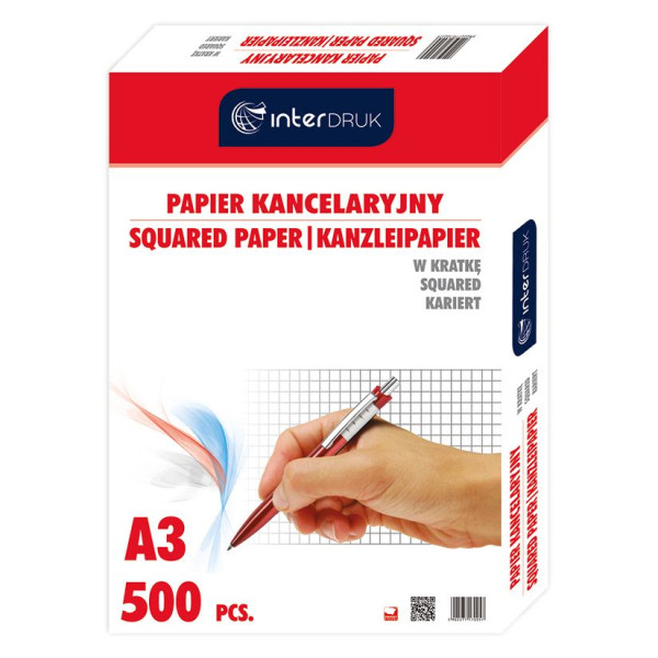 Papier kancelaryjny A3 krata, 500 arkuszy 144931 - 1