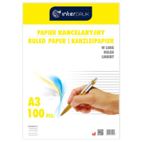 Papier kancelaryjny A3 linia, 100 arkuszy 144930
