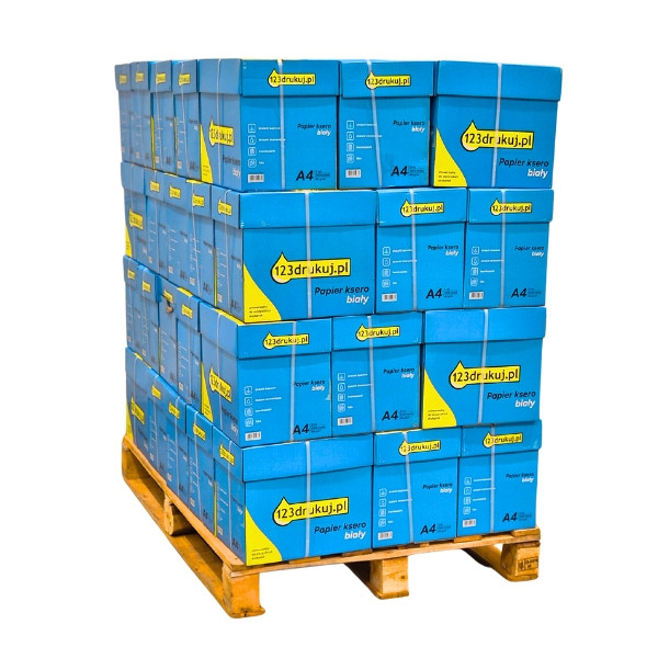 Papier ksero A4 80 g/m2 (120.000 szt.), 123drukuj (240 ryz) 144897 - 1
