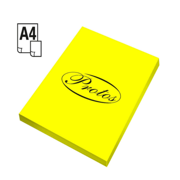 Papier ksero kolor A4, 75 gramów żółty neon, 100 szt. PAS008-IT363 246351 - 1