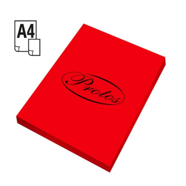Papier ksero kolor A4, 80 gramów czerwony, 100 szt. PAS008-IT250 246353 - 1