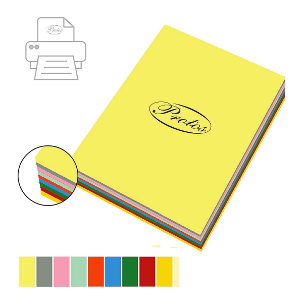 Papier ksero kolor A4, 80 gramów mix, 500 szt. PAS005-INTENSYWNY 246359 - 1