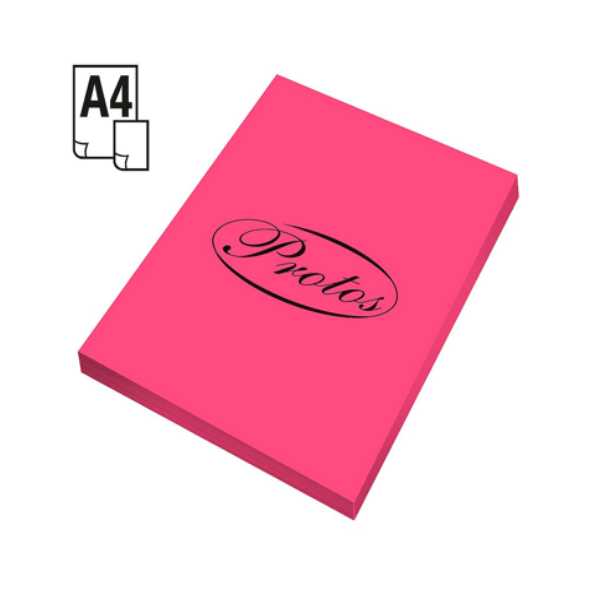 Papier ksero kolor A4, 80 gramów różowy neon, 100 szt. PAS008-IT350 246357 - 1
