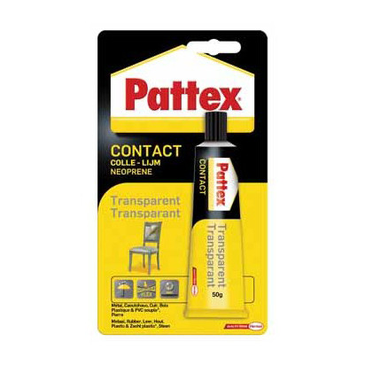 Klej kontaktowy Pattex, tubka, przezroczysty (50 g) 206211 - 1