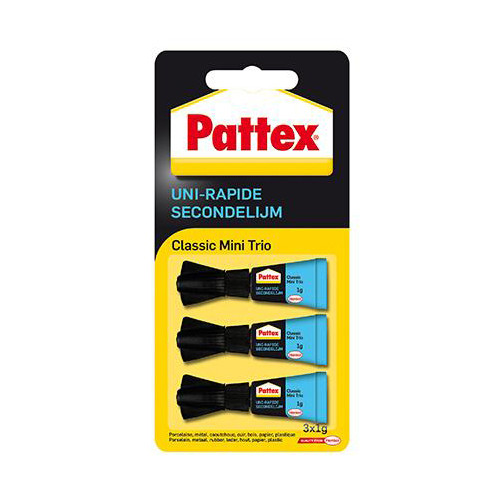 Klej super glue Pattex Classic (3 x 1 gram) 206229 - 1