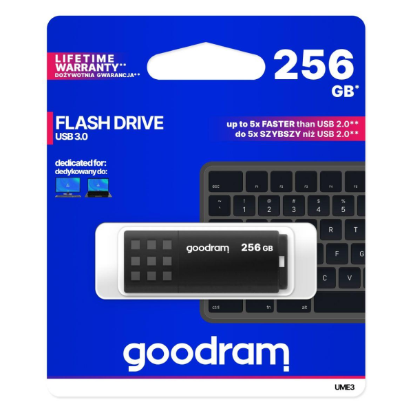 Pendrive 256GB Goodram UME3 USB 3.0 UME3-2560K0R11 246753 - 1