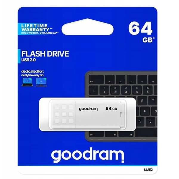Pendrive 64GB Goodram UME2 USB 2.0 UME2-0640W0R11 246755 - 1