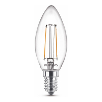Philips Żarówka E14 filamentowa LED Philips | świecowa | 2700K | 2 W (25 W) 929001238395 LPH02435