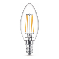 Philips Żarówka E14 filamentowa LED Philips | świecowa | 2700K | 4,3 W (40 W) 929001889755 LPH02437