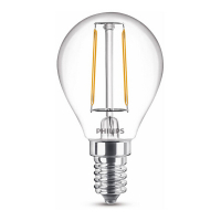 Philips Żarówka E14 filamentowa LED Philips | kula | 2700K | 2 W (25 W) 929001238695 LPH02394