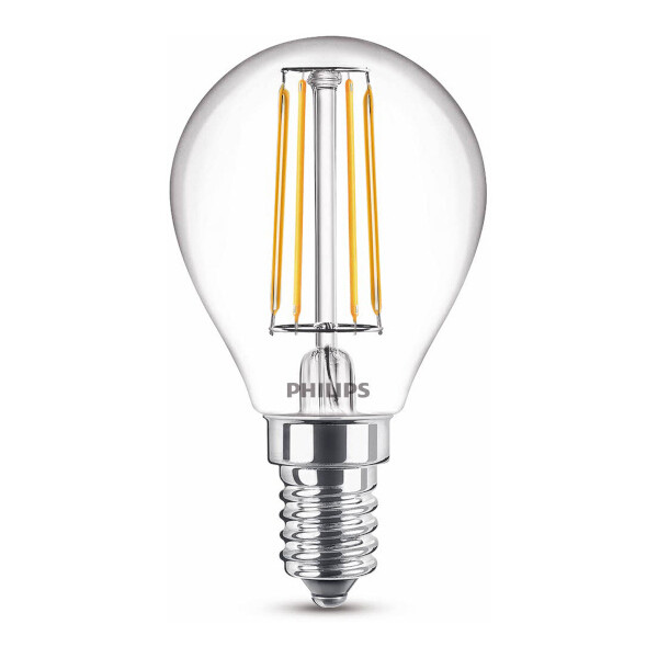 Philips Żarówka E14 filamentowa LED Philips | kula | 2700K | 4,3 W (40 W) 929001890455 LPH02396 - 1