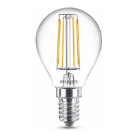 Philips Żarówka E14 filamentowa LED Philips | kula | 2700K | 4,3 W (40 W) 929001890455 LPH02396