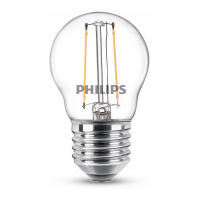 Philips Żarówka E27 filamentowa LED Philips | kula | 2700K | 2 W (25 W) 929001238755 LPH02370