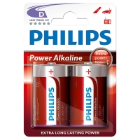 Philips Bateria alkaliczna Philips Power Alkaline LR20 Mono D, 2 sztuki LR20P2B/10 098305
