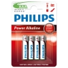 Philips Baterie Philips Power Alkaline LR03 Micro AAA, 4 sztuki LR03P4B/10 098302