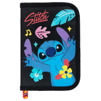 Piórnik prostokątny, 2 klapki, 1 zamek, Stitch 246938