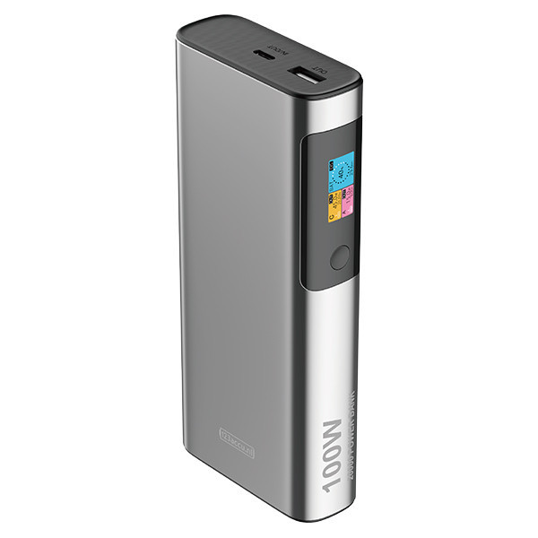 Powerbank do laptopa z szybkim ładowaniem | srebrny | (100 W, 20000 mAh) | 123drukuj ADR00366 - 2