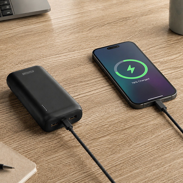 Powerbank z szybkim ładowaniem | czarny | (20 W, 20000 mAh) | 123drukuj ADR00365 - 4