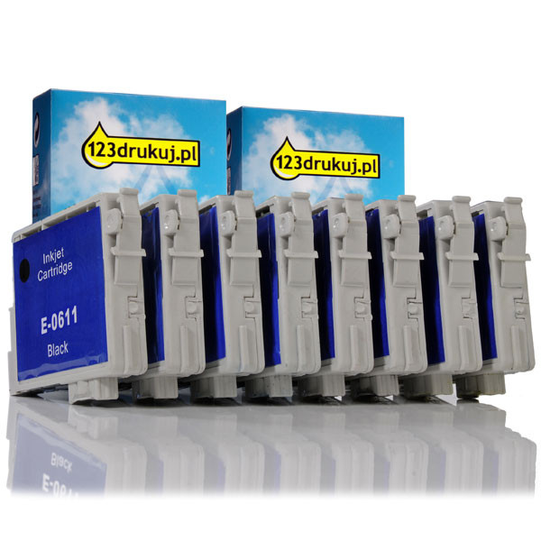 Promocja: Epson seria T061, 2 x komplet tuszów (czarny + 3 kolory), wersja 123drukuj C13T06154010C 110610 - 1