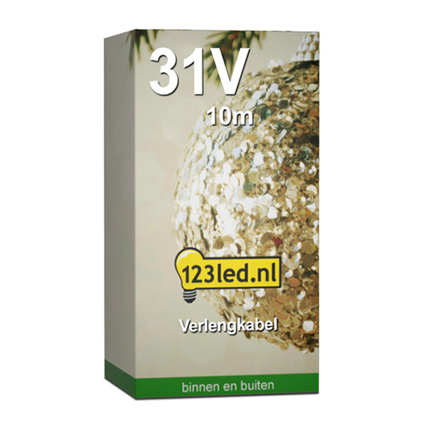 Przedłużacz do łączenia lampek 123drukuj | 10 metrów | 31V  LDR07157 - 2