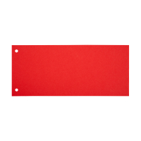 Przekładki 1/3 A4, 240x105 mm (100 szt.), czerwony, 123drukuj 301750