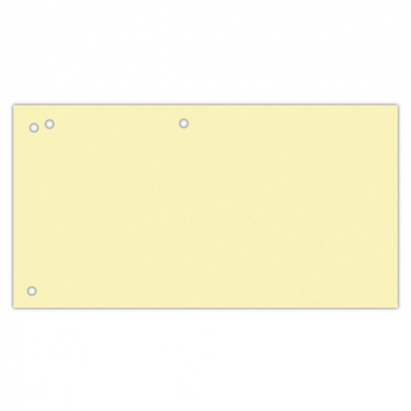 Przekładki Office Products, 1/3 A4, 240x105 MM, 100 szt., żółty 21070135-06 246867 - 1