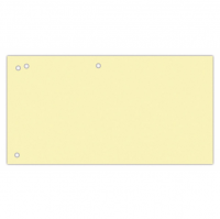 Przekładki Office Products, 1/3 A4, 240x105 MM, 100 szt., żółty 21070135-06 246867